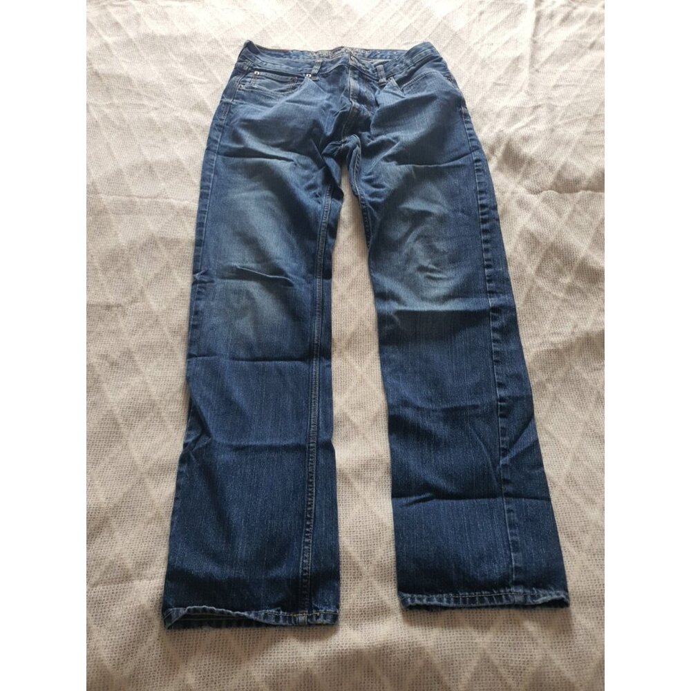 American Eagle Outfitters Jeans Sz 32/34 Straight Leg Blue Denim Cowgirl Bottoms